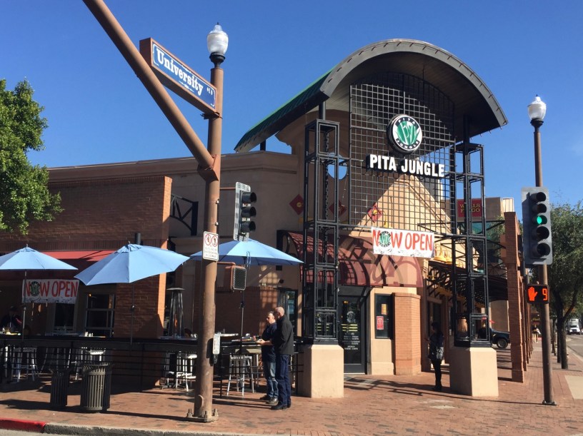 exterior of Pita Jungle in downtown Tempe