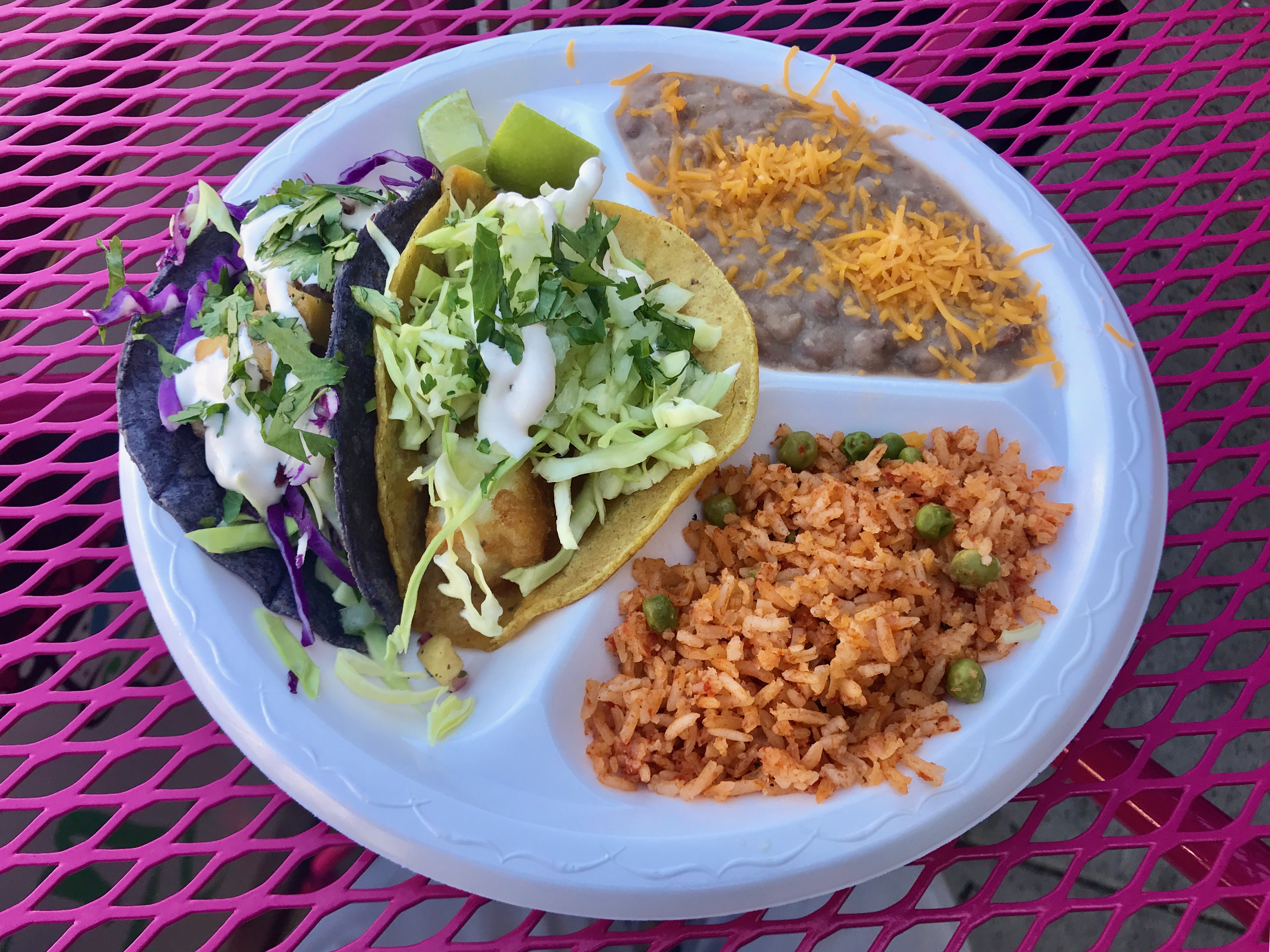 Maui Wowie and Baja "En-Syd-Nada" tacos