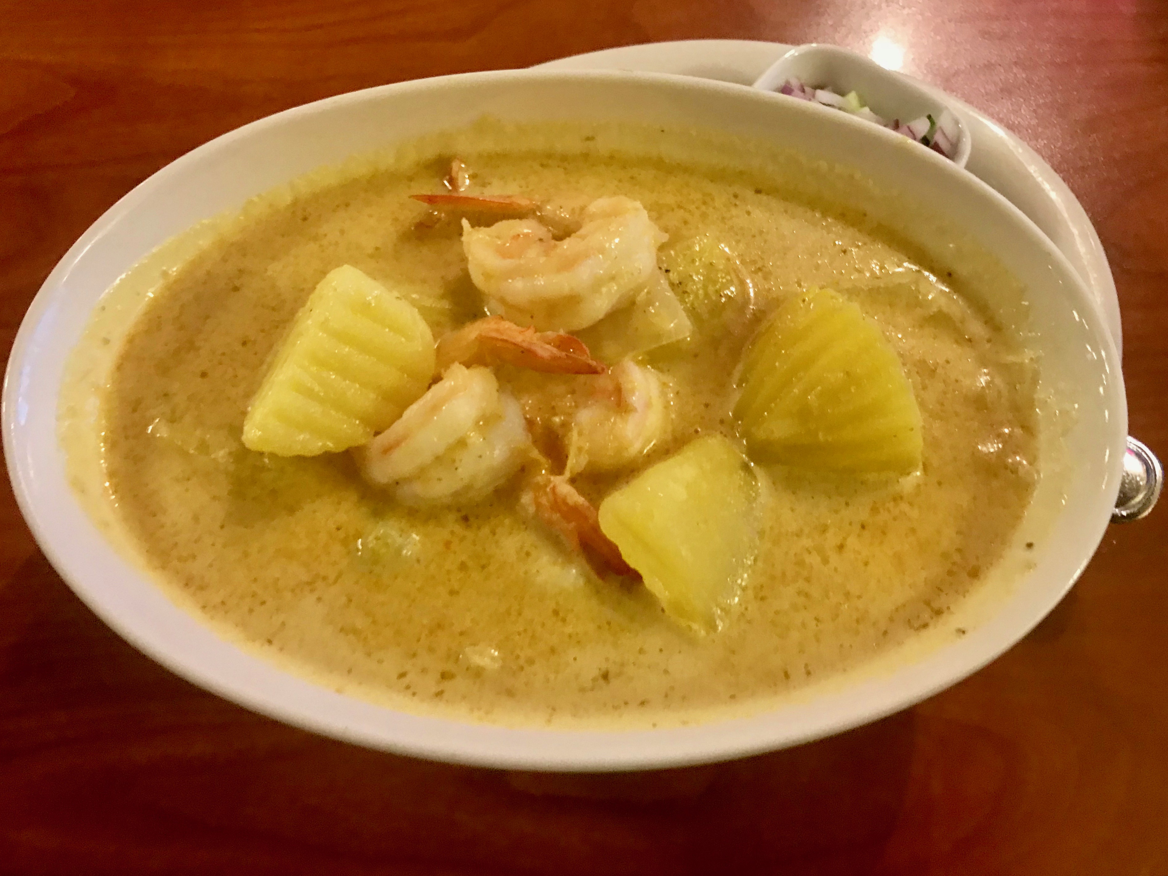 yellow curry with shrimp