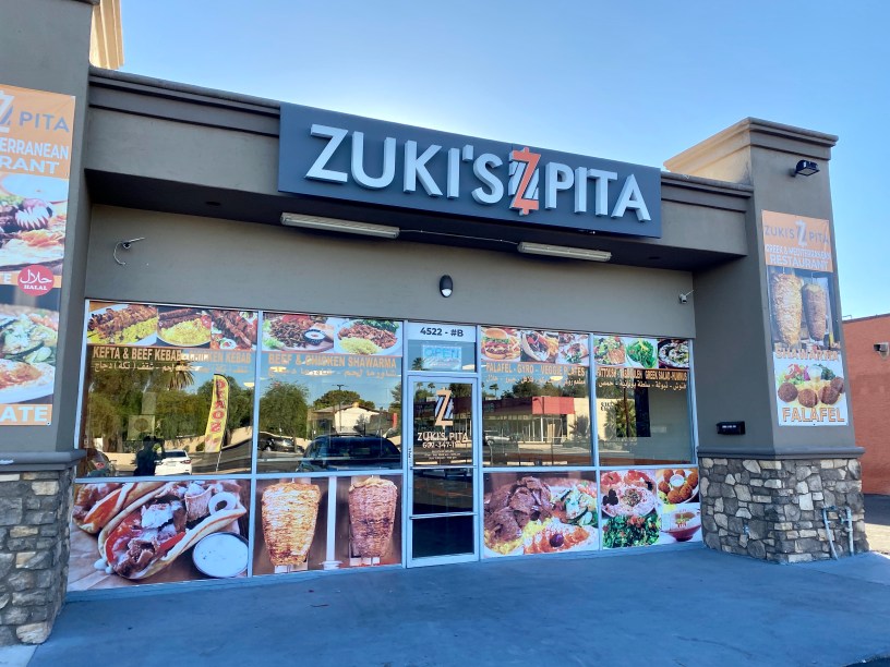 exterior of Zuki's Pita