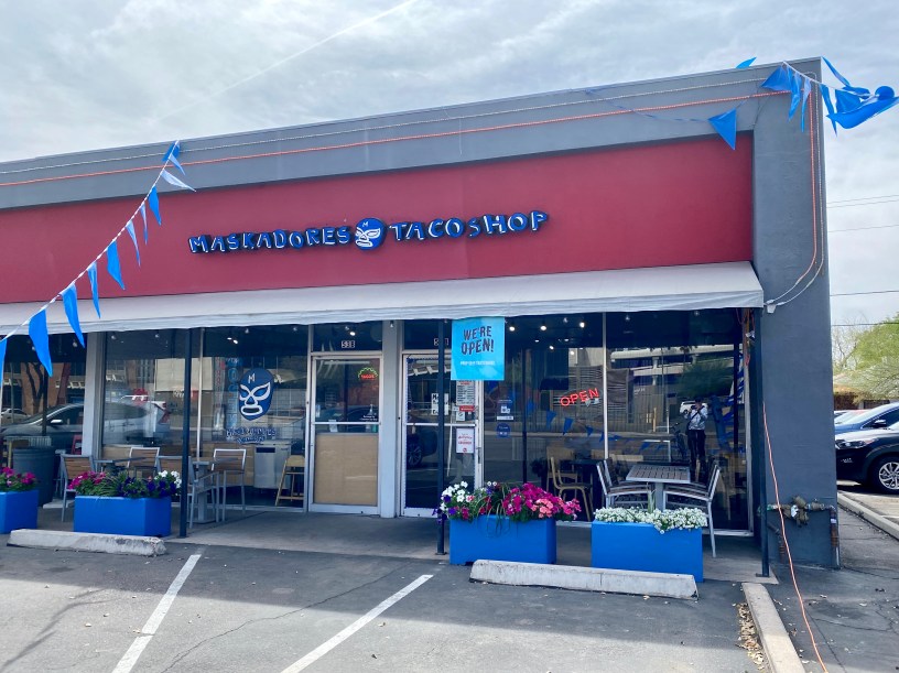 exterior of Maskadores in central Phoenix